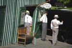 Punting men at Antigua Boat Sheds - Christchurch, NZ