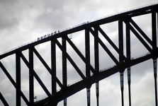Bridge Climbers on Harbour Bridge - Sydney, New South Wales, Australia