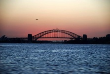 Sunset at Harbour Bridge - Sydney, New South Wales, Australia