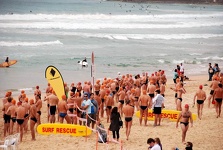Swim Contest - Manly Beach, Sydney, New South Wales, Australia