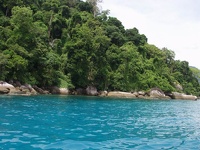Blue and green - Air Batang Beach, Pulau Tioman, Malaysia