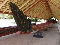 the largest Waka Canoe in the world - Waitangi, NZ Northland