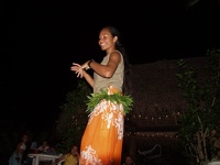 Polynesische Tänzerin - Silvester Heilala Lodge, Tongatapu