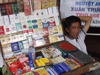 Cigarettes and more - Center of Saigon, Vietnam