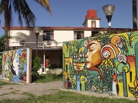 beautiful mural - Plajas del Este, Havana, Cuba