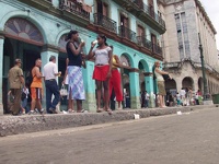 waiting for a bus - Old Havana, Cuba