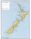 Karte New Zealand