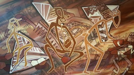 Kanak painting - Tjibaou Cultural Centre Noumea New Caledonia
