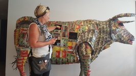 Michel Tufferys recycled corned-beef cans - Tjibaou Cultural Centre Noumea New Caledonia