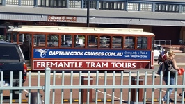Fremantle Tram Tours - Fremantle harbour Western Australia 